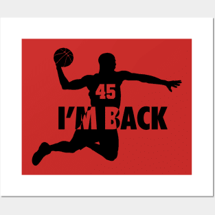 Michael Jordan Im Back  45 Posters and Art